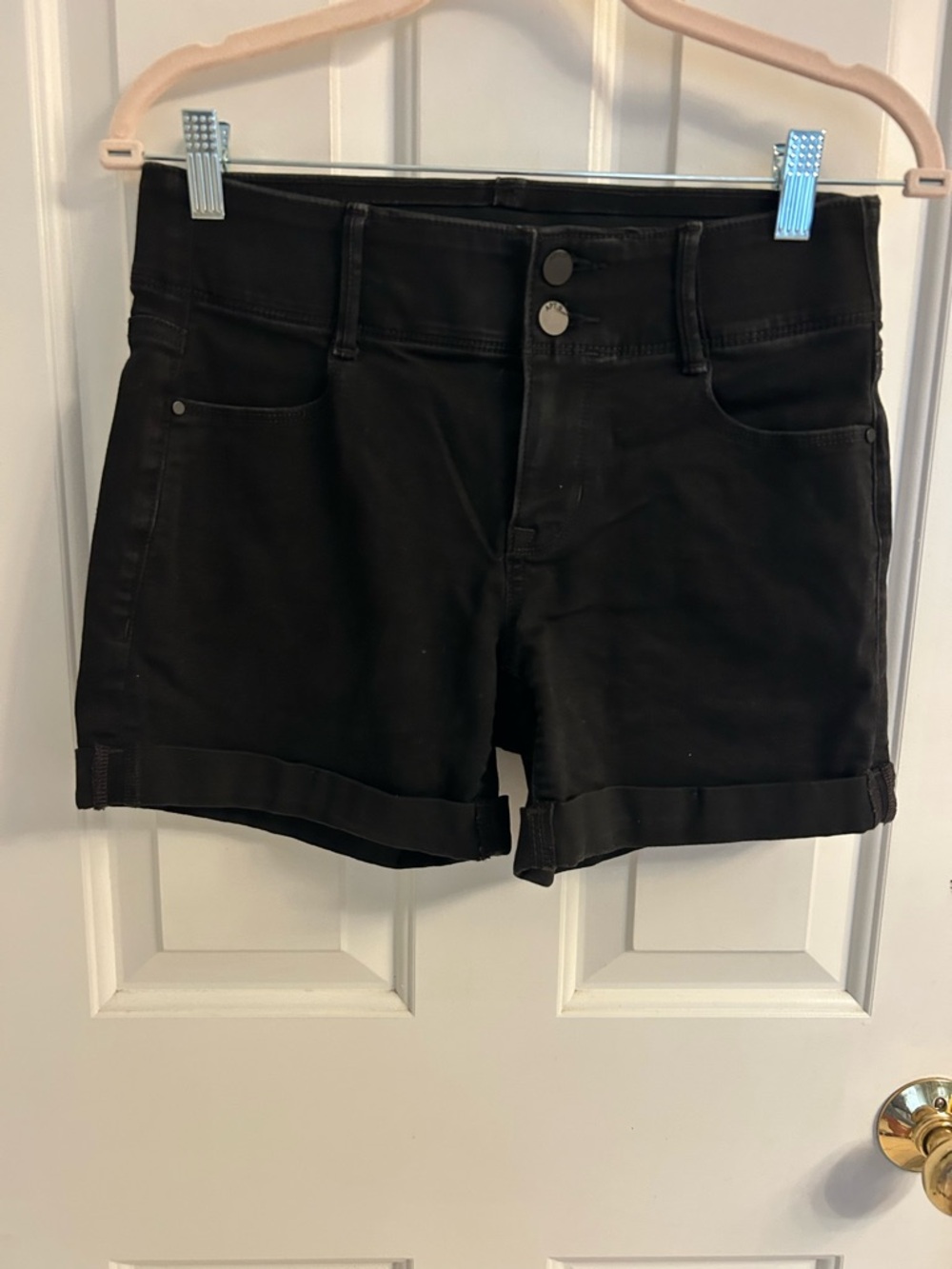 Apt. 9 Black Roll-Cuff Jean Shorts